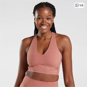 NWOT Gymshark Whitney Simmons Longline Bra - Small - Canyon Red